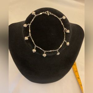 Beautiful vintage dainty heart bracelet